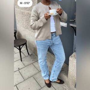 Djerf Avenue Relaxed Jeans Washed Blue - Tall